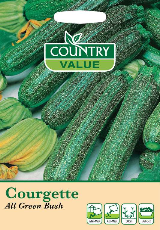 Courgette All Green Bush 15 Seeds