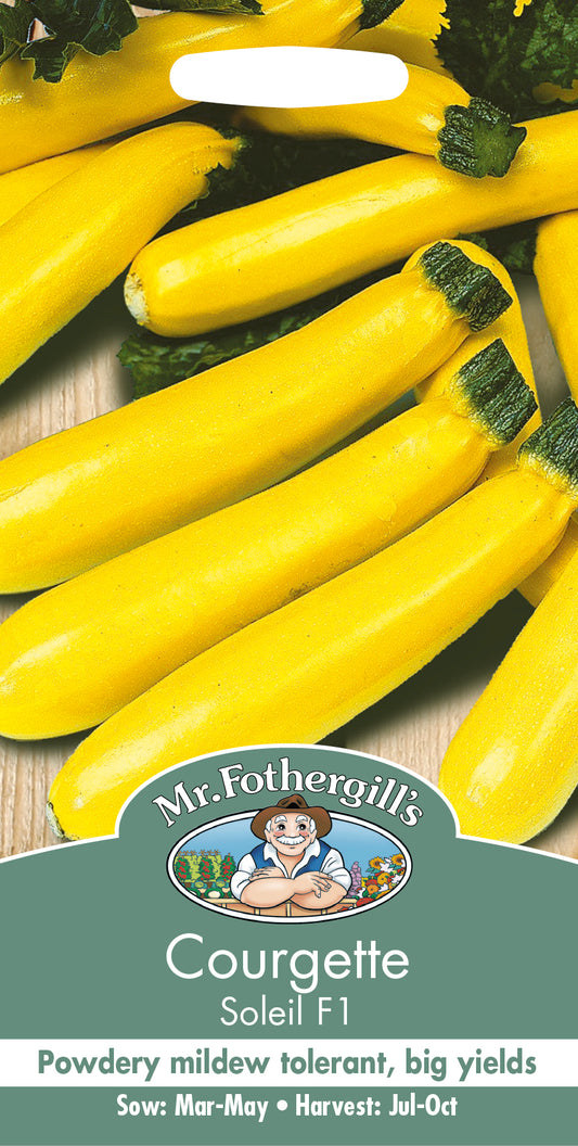 Courgette Soleil F1 10 Seeds - Mr Fothergills