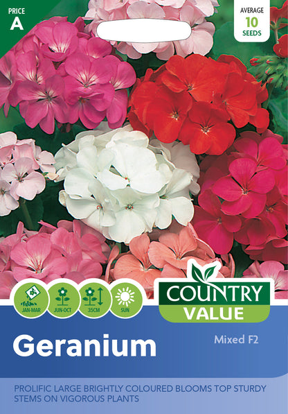 Geranium Mixed F2 Seeds