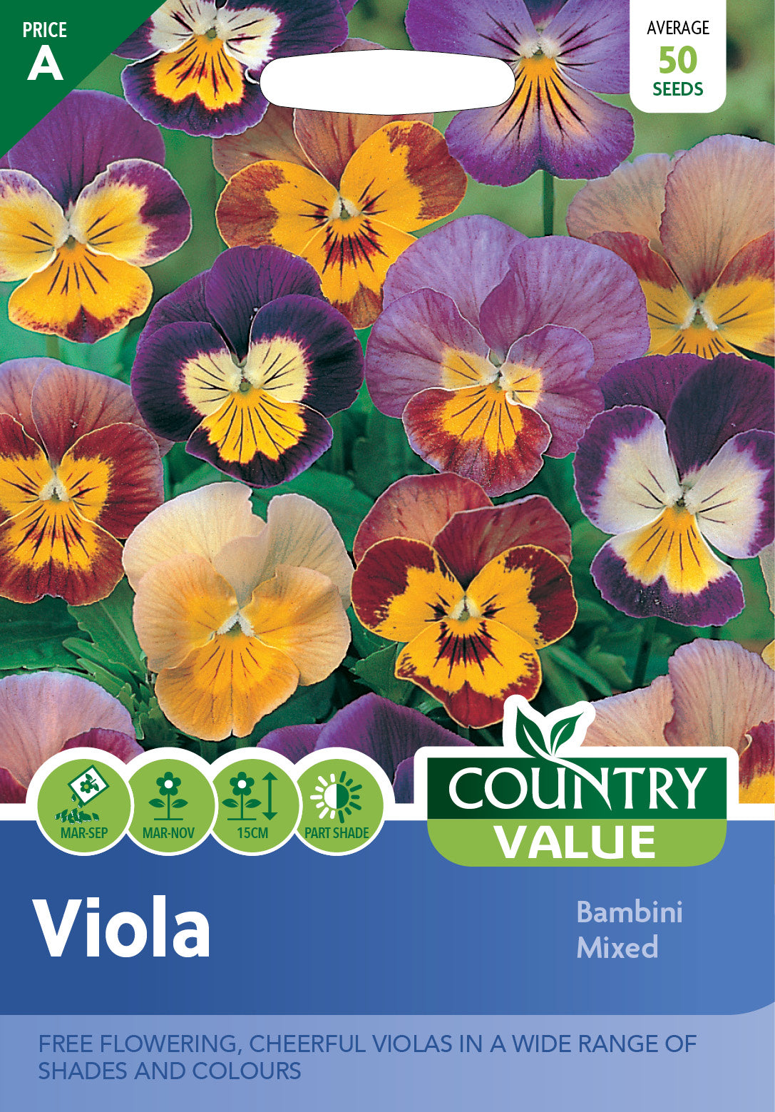 Viola Bambini Mixed 50 Seeds – Meldon Seeds