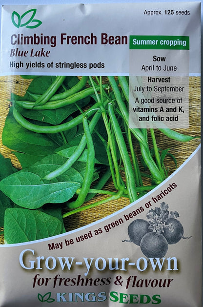 Climbing French Bean Blue Lake 125 seeds