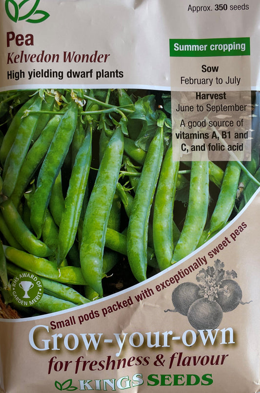 Pea Kelvedon Wonder 350 Seeds